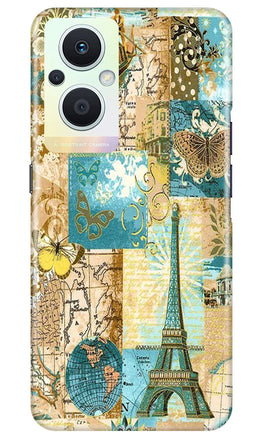 Travel Eiffel Tower Case for Oppo F21 Pro 5G (Design No. 175)