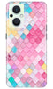 Pink Pattern Case for Oppo F21 Pro 5G (Design No. 184)