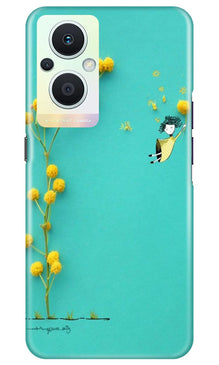 Flowers Girl Mobile Back Case for Oppo F21 Pro 5G (Design - 185)