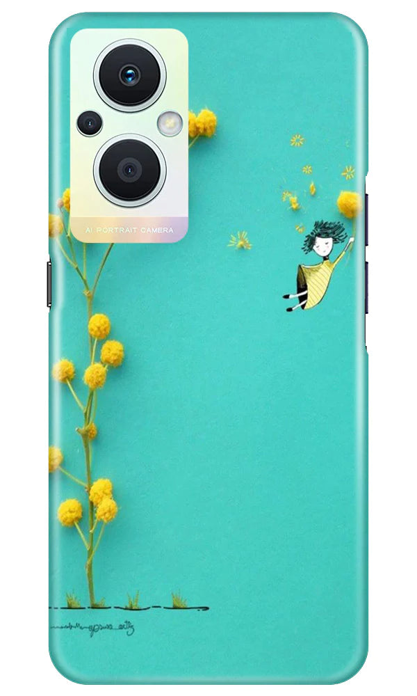 Flowers Girl Case for Oppo F21 Pro 5G (Design No. 185)