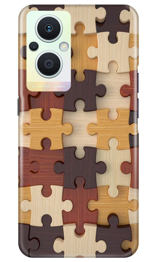 Puzzle Pattern Case for Oppo F21 Pro 5G (Design No. 186)