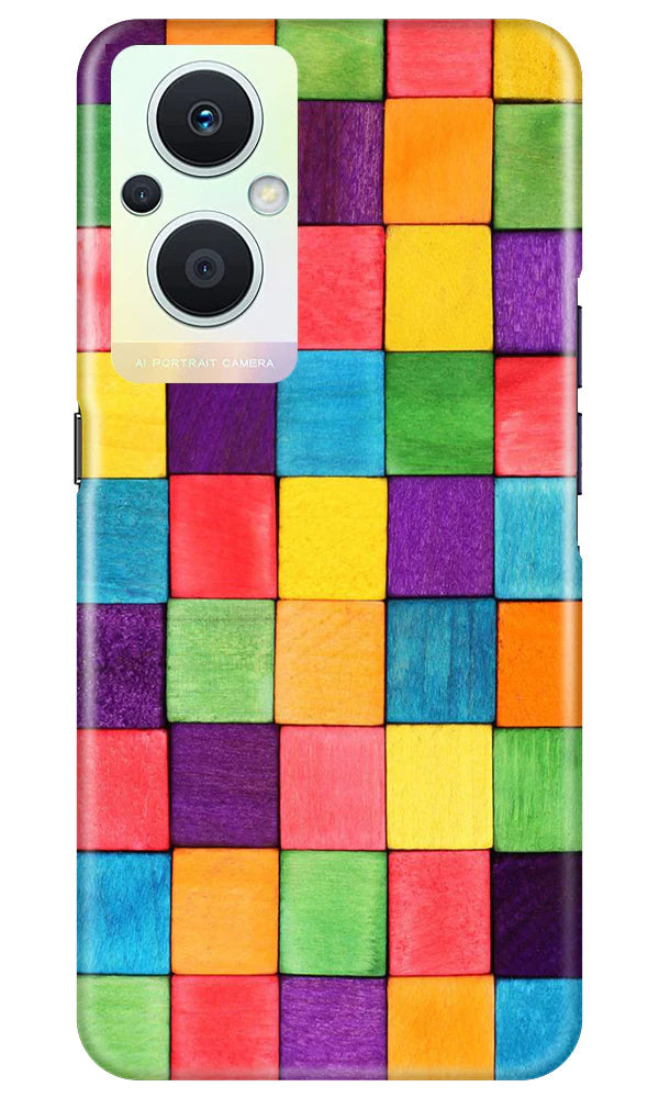 Colorful Square Case for Oppo F21 Pro 5G (Design No. 187)