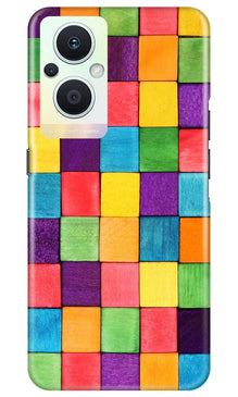 Colorful Square Mobile Back Case for Oppo F21 Pro 5G (Design - 187)