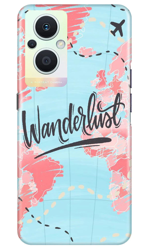 Wonderlust Travel Case for Oppo F21 Pro 5G (Design No. 192)