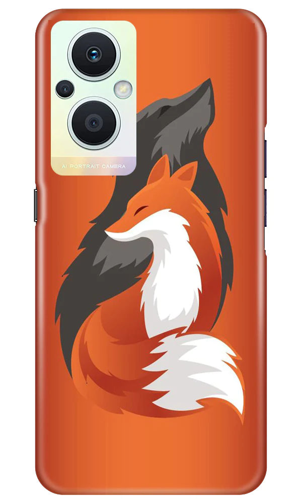 Wolf  Case for Oppo F21 Pro 5G (Design No. 193)