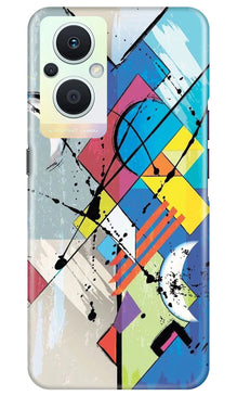 Modern Art Mobile Back Case for Oppo F21 Pro 5G (Design - 204)