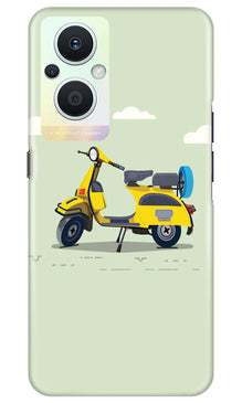 Vintage Scooter Mobile Back Case for Oppo F21 Pro 5G (Design - 229)