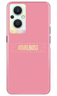 Girl Boss Pink Mobile Back Case for Oppo F21 Pro 5G (Design - 232)