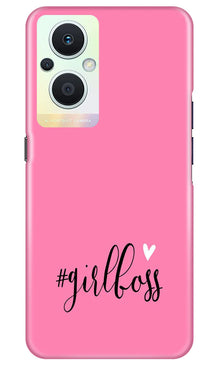 Girl Boss Pink Mobile Back Case for Oppo F21 Pro 5G (Design - 238)