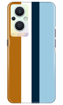 Diffrent Four Color Pattern Mobile Back Case for Oppo F21 Pro 5G (Design - 244)