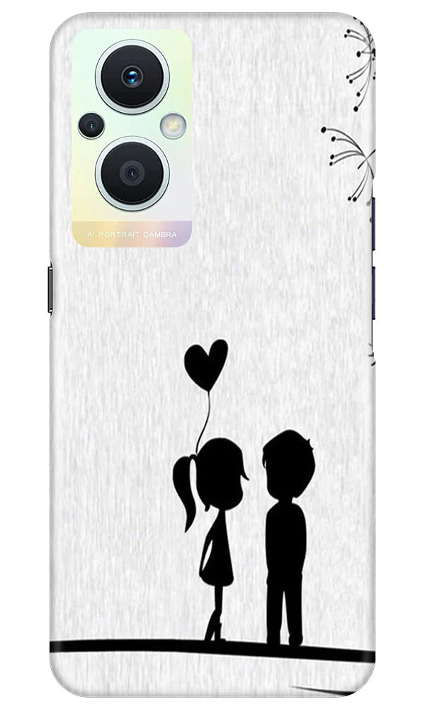 Cute Kid Couple Case for Oppo F21 Pro 5G (Design No. 252)