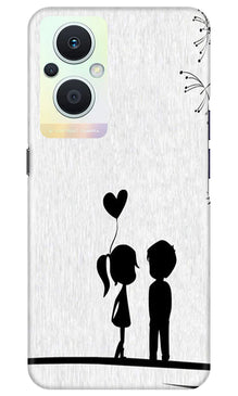 Cute Kid Couple Mobile Back Case for Oppo F21 Pro 5G (Design - 252)