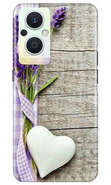 White Heart Mobile Back Case for Oppo F21 Pro 5G (Design - 260)