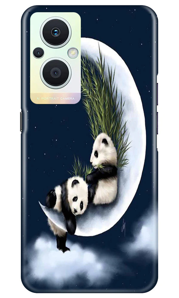 Panda Moon Mobile Back Case for Oppo F21 Pro 5G (Design - 280)