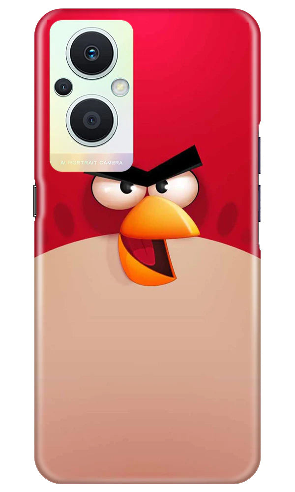 Angry Bird Red Mobile Back Case for Oppo F21 Pro 5G (Design - 287)