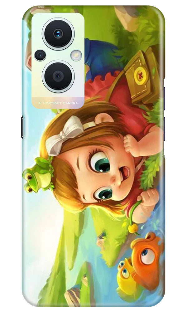Baby Girl Mobile Back Case for Oppo F21 Pro 5G (Design - 301)