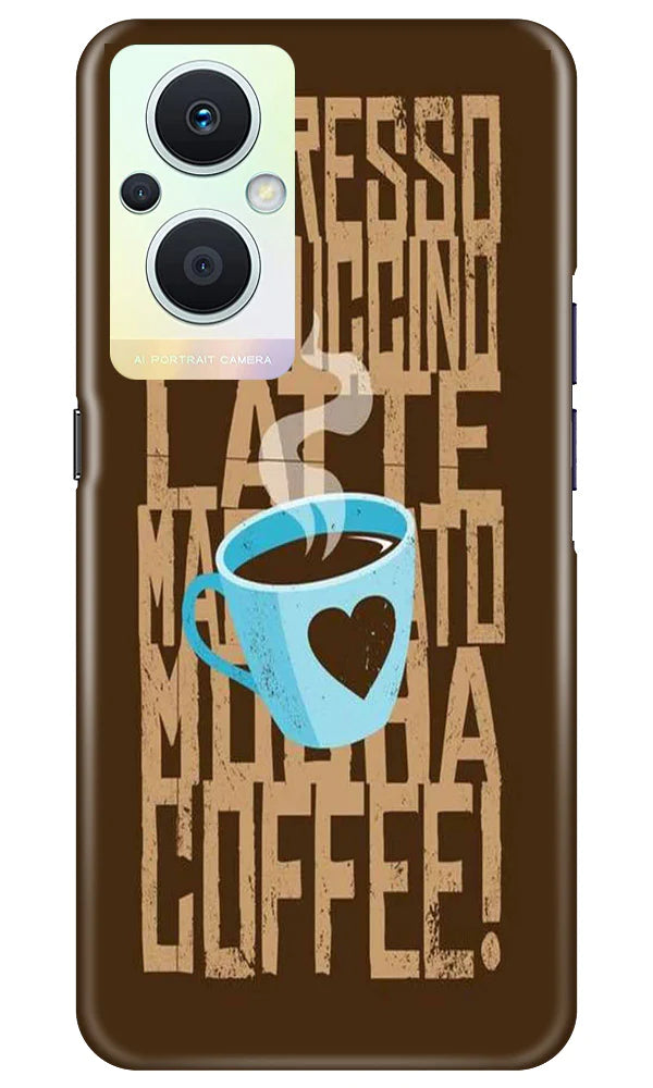 Love Coffee Mobile Back Case for Oppo F21 Pro 5G (Design - 311)