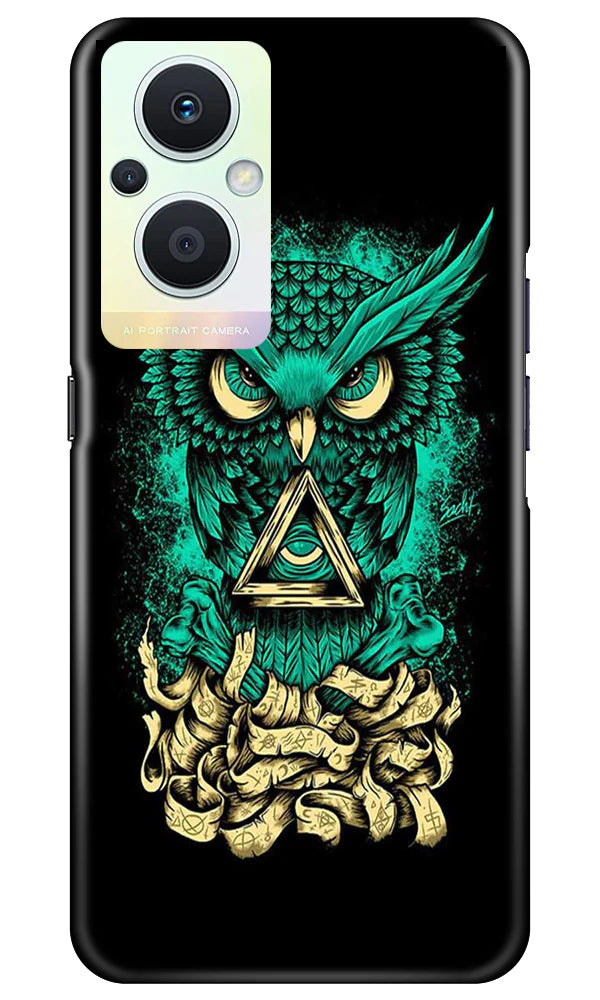Owl Mobile Back Case for Oppo F21 Pro 5G (Design - 317)
