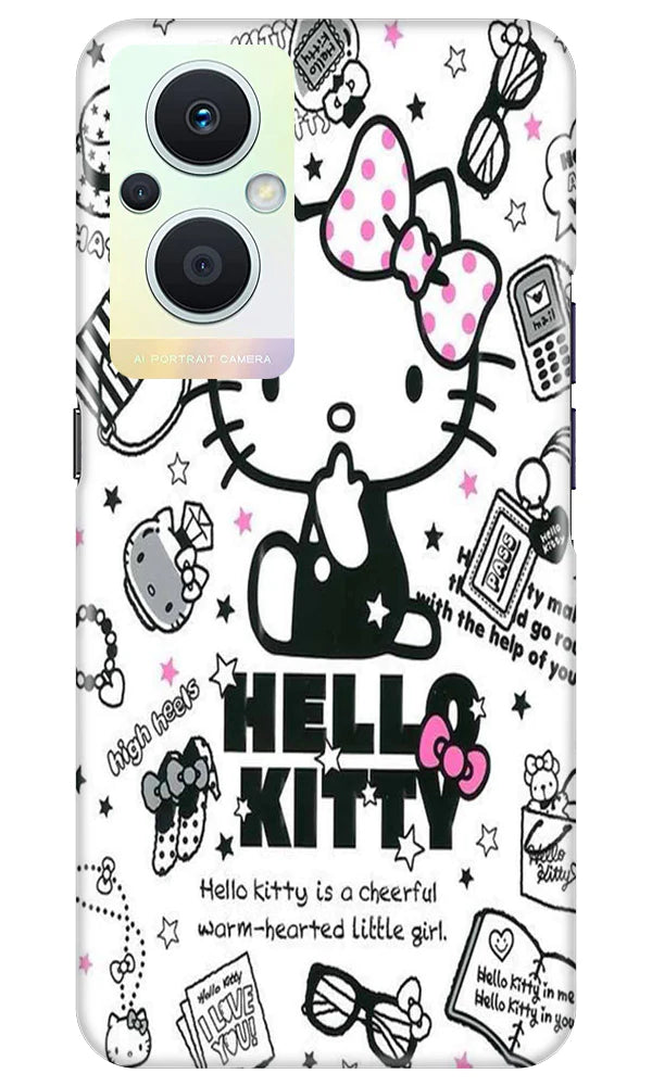 Hello Kitty Mobile Back Case for Oppo F21 Pro 5G (Design - 320)