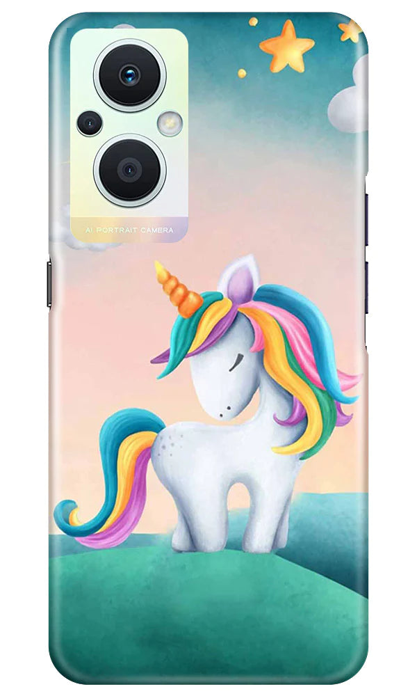 Unicorn Mobile Back Case for Oppo F21 Pro 5G (Design - 325)
