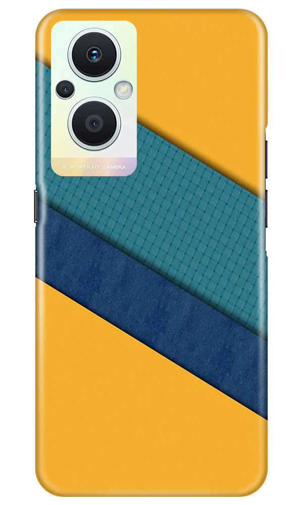 Diagonal Pattern Mobile Back Case for Oppo F21 Pro 5G (Design - 329)