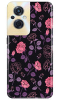 Rose Black Background Case for Oppo F21s Pro 5G