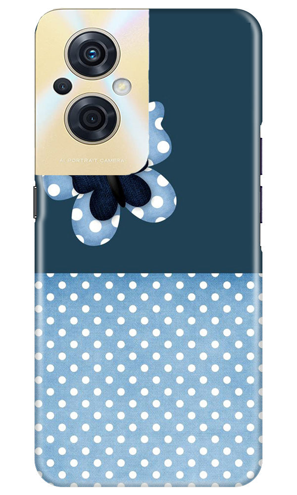 White dots Butterfly Case for Oppo F21s Pro 5G
