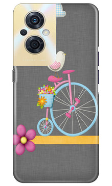 Sparron with cycle Mobile Back Case for Oppo F21s Pro 5G (Design - 34)