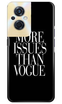 More Issues than Vague Mobile Back Case for Oppo F21s Pro 5G (Design - 74)