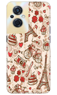 Love Paris Mobile Back Case for Oppo F21s Pro 5G  (Design - 103)
