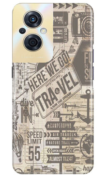 Travel Mobile Back Case for Oppo F21s Pro 5G  (Design - 104)