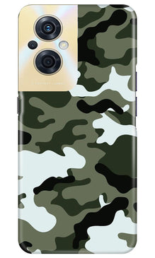 Army Camouflage Mobile Back Case for Oppo F21s Pro 5G  (Design - 108)