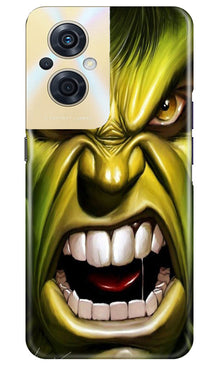 Hulk Superhero Mobile Back Case for Oppo F21s Pro 5G  (Design - 121)