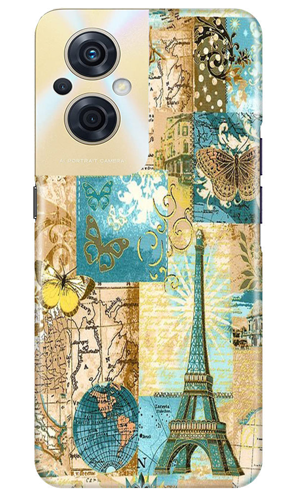 Travel Eiffel Tower Case for Oppo F21s Pro 5G (Design No. 175)