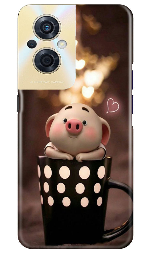 Cute Bunny Case for Oppo F21s Pro 5G (Design No. 182)