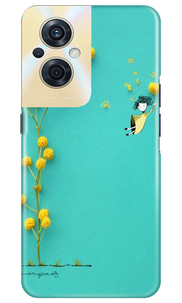 Flowers Girl Case for Oppo F21s Pro 5G (Design No. 185)