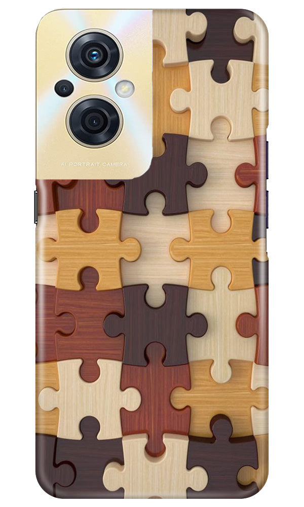 Puzzle Pattern Case for Oppo F21s Pro 5G (Design No. 186)