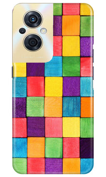 Colorful Square Mobile Back Case for Oppo F21s Pro 5G (Design - 187)