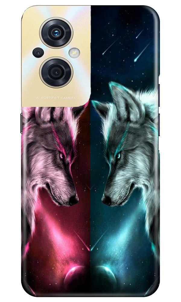 Wolf fight Case for Oppo F21s Pro 5G (Design No. 190)