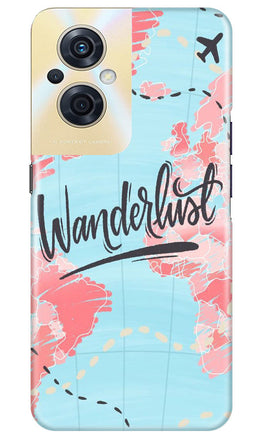 Wonderlust Travel Case for Oppo F21s Pro 5G (Design No. 192)