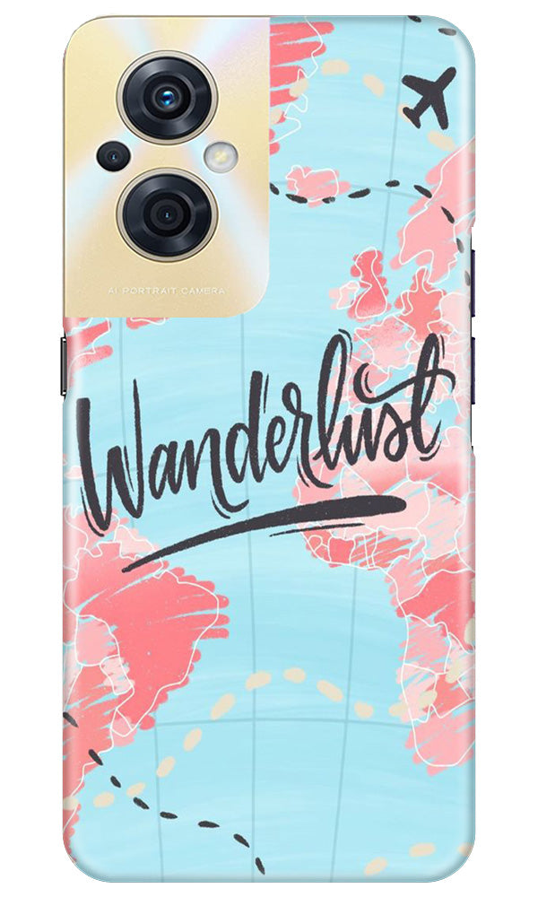 Wonderlust Travel Case for Oppo F21s Pro 5G (Design No. 192)