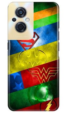 Superheros Logo Mobile Back Case for Oppo F21s Pro 5G (Design - 220)