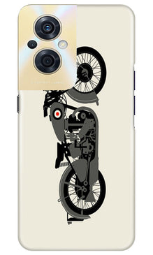 MotorCycle Mobile Back Case for Oppo F21s Pro 5G (Design - 228)