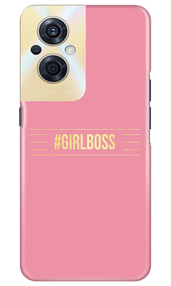 Girl Boss Pink Case for Oppo F21s Pro 5G (Design No. 232)