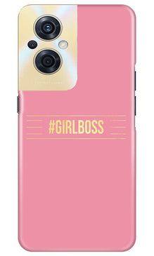 Girl Boss Pink Mobile Back Case for Oppo F21s Pro 5G (Design - 232)