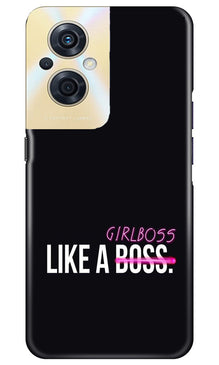 Like a Girl Boss Mobile Back Case for Oppo F21s Pro 5G (Design - 234)