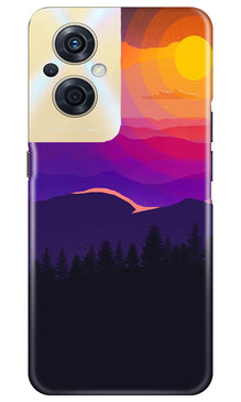 Sun Set Mobile Back Case for Oppo F21s Pro 5G (Design - 248)