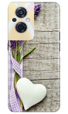 White Heart Mobile Back Case for Oppo F21s Pro 5G (Design - 260)