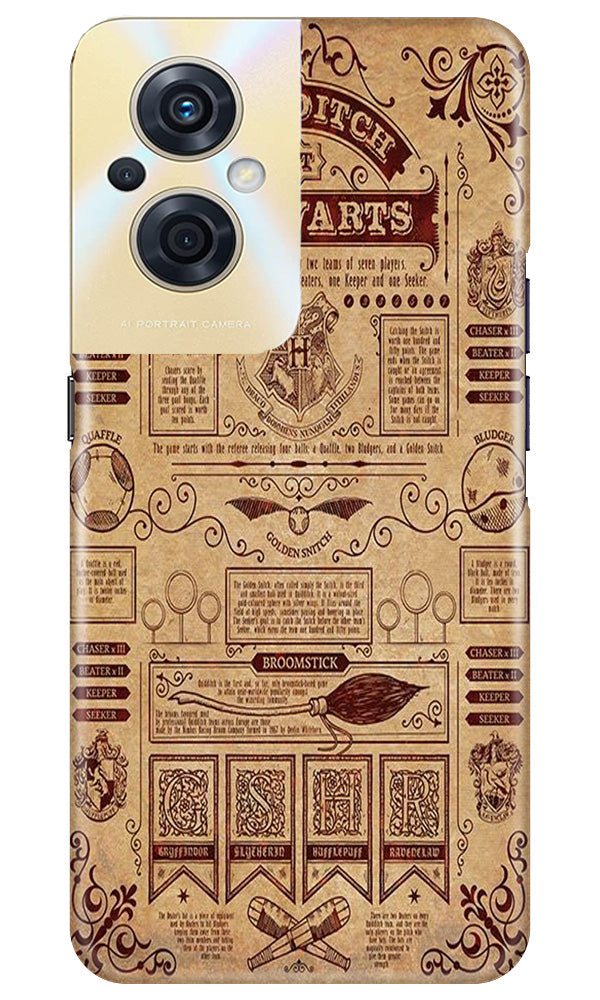 Hogwarts Mobile Back Case for Oppo F21s Pro 5G (Design - 266)
