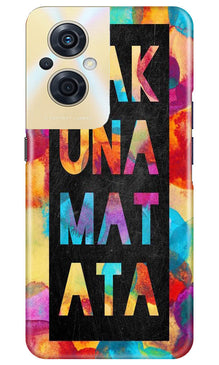 Hakuna Matata Mobile Back Case for Oppo F21s Pro 5G (Design - 285)